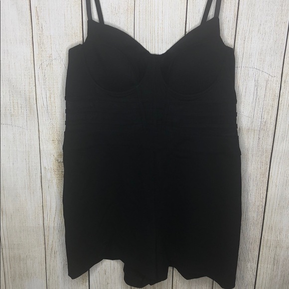 Guess Birdie Mesh Panel Bustier Romper - Picture 2 of 8